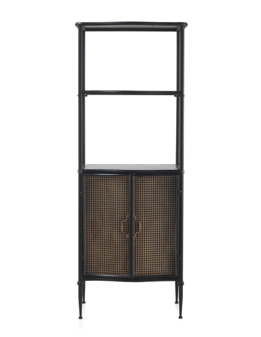 Estantería Greco 2 puertas en bronce