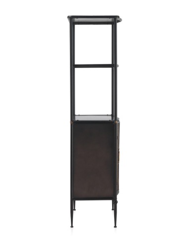 Estantería Greco 2 puertas en bronce