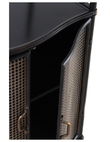 Estantería Greco 2 puertas en bronce