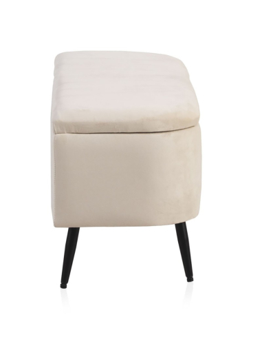 Banqueta-baúl descalzador tapizada...