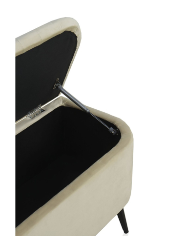 Banqueta-baúl descalzador tapizada...