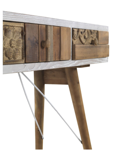 Consola recibidor Mistral base blanca...