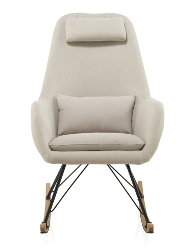 Balancín Aliso tapizado beige con cojín
