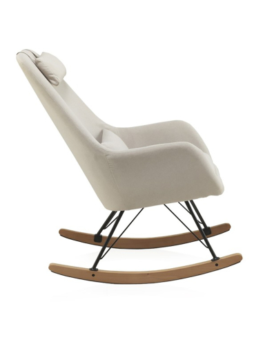 Balancín Aliso tapizado beige con cojín