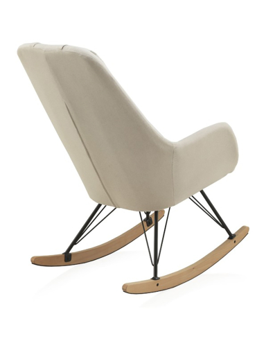 Balancín Aliso tapizado beige con cojín
