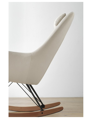 Balancín Aliso tapizado beige con cojín