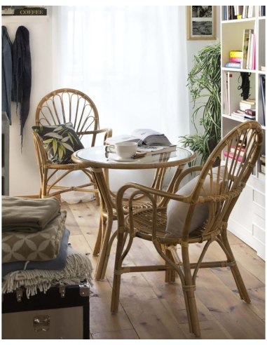 Sillón manau y junco natural