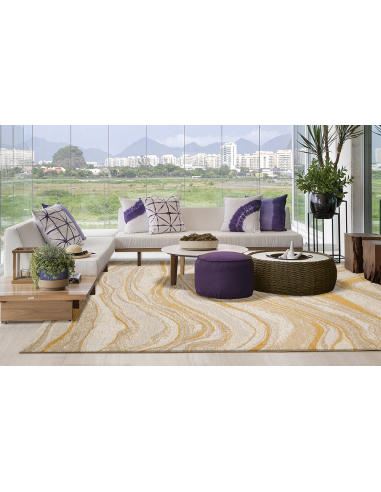 Alfombra Adore 4007/850 ondas marrones