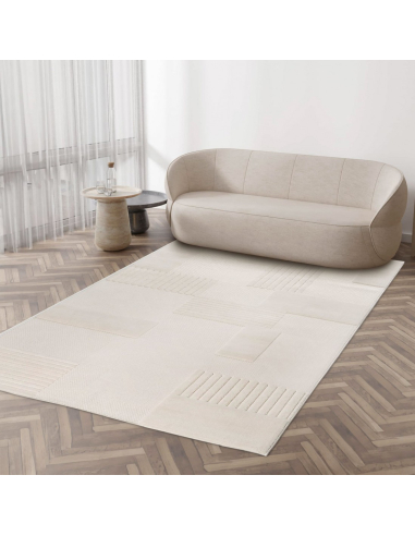 Alfombra Buckley Geométrica Blanco...