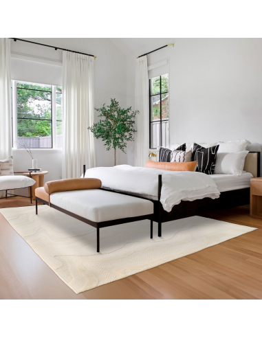 Alfombra Buckley Abstracta Blanco...