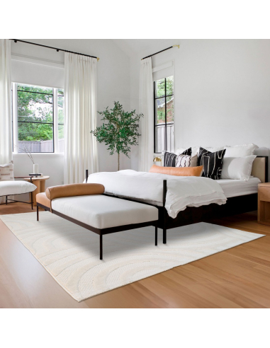 Alfombra Buckley Geométrica Blanco...