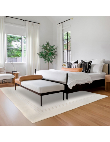 Alfombra Buckley Geométrica Blanco...