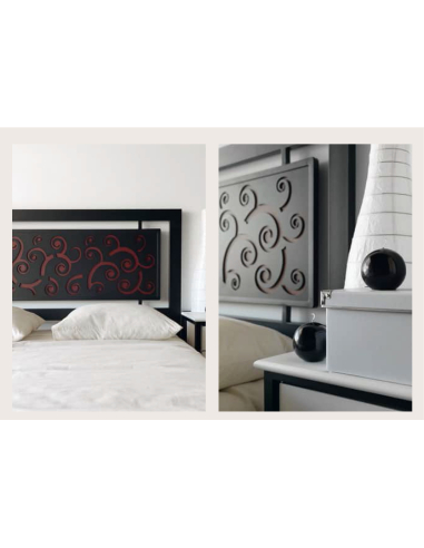 Cabecero cama de forja Rizos
