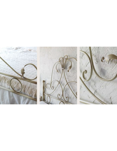 Cama de forja con dosel Diana