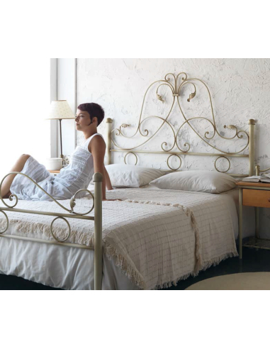 Cama de forja con dosel Diana