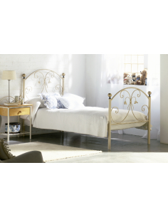 Cama de forja con dosel Paloma 2