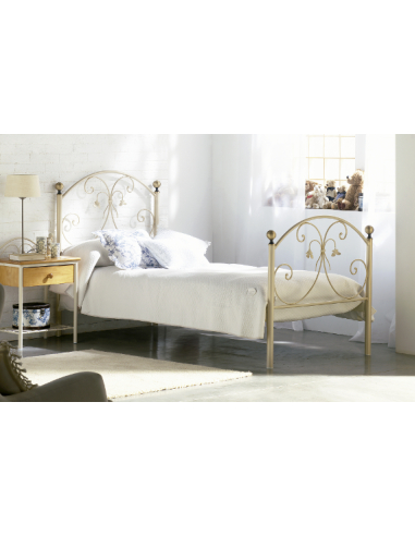 Cama de forja con dosel Paloma