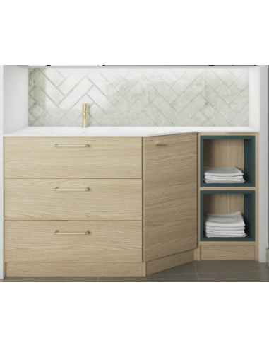 Armario bajo de baño una puerta en...