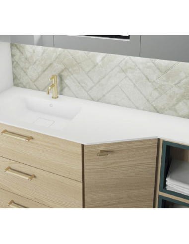 Armario bajo de baño una puerta en...