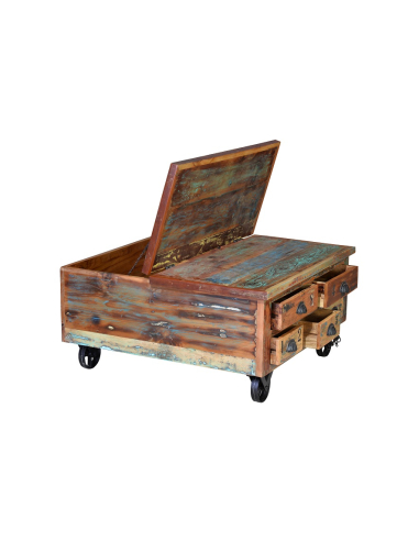 Mesa de centro abatible vintage