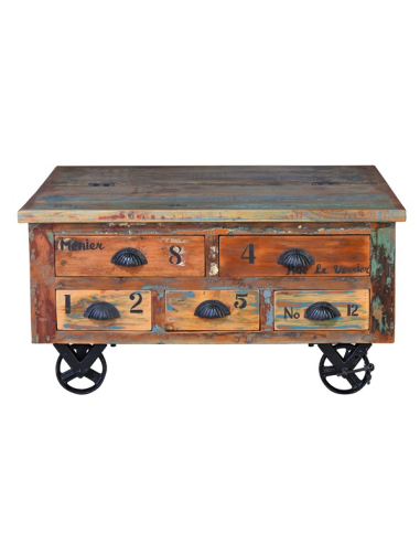 Mesa de centro abatible vintage