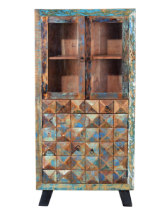 Vitrina vintage madera reciclada 2