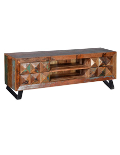 Mueble TV vintage madera reciclada 2
