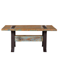 Mesa de comedor vintage madera reciclada-combinación 2