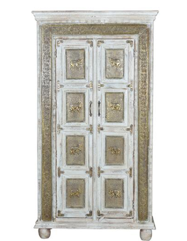 Vitrina madera de mango dorada Vitrina madera de mango dorada