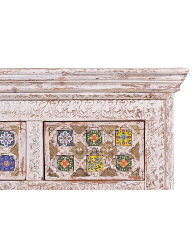 Cómoda madera mango estilo floral