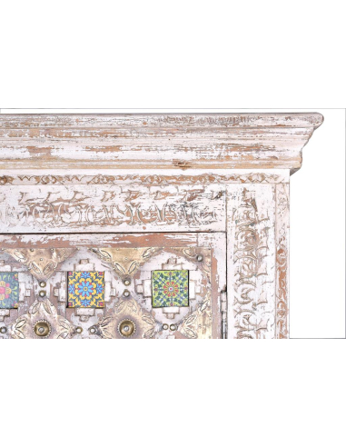 Armario en madera mango estilo floral