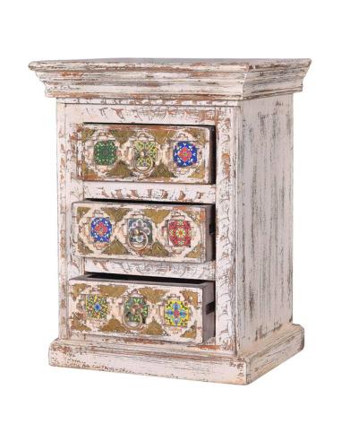 Mesita de noche en madera de mango...