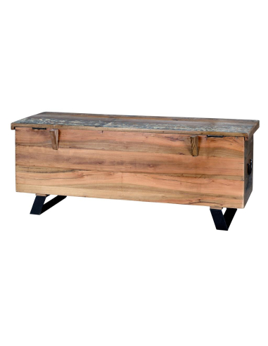 Baúl en madera mango y patas de...