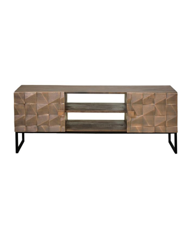 Mueble tv Cobre 2 puertas en madera... Mueble tv Cobre 2 puertas en madera...