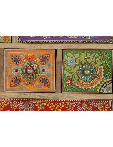 Mesita de noche 9 cajones en madera...