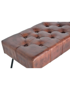 Banqueta piel y pies de metal 2