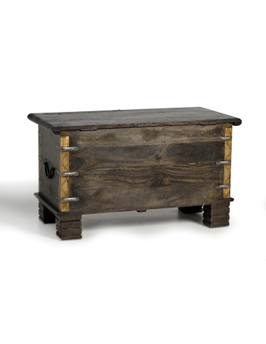 Baúl de madera de mango oscuro Baúl de madera de mango oscuro
