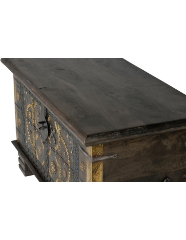Baúl de madera de mango oscuro Baúl de madera de mango oscuro
