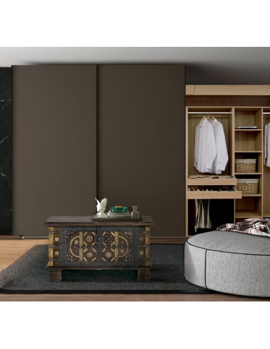 Baúl de madera de mango oscuro Baúl de madera de mango oscuro