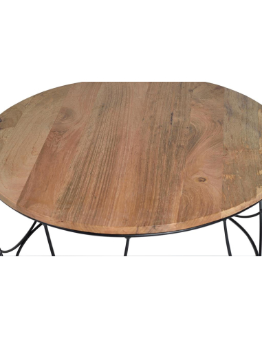 Mesa de centro en madera de mango y...