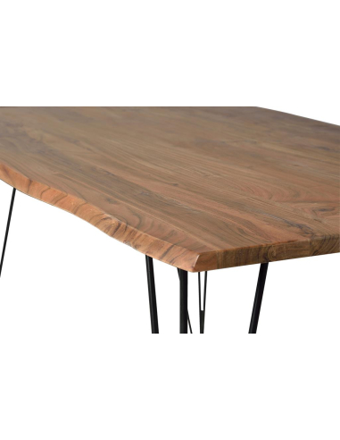 Mesa de comedor madera de mango y metal