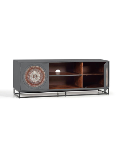 Mueble tv 2 puertas en madera de...