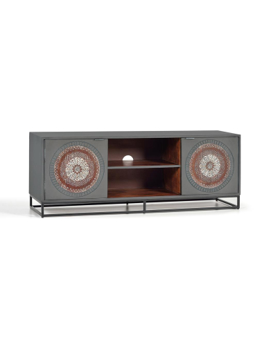 Mueble tv 2 puertas en madera de...