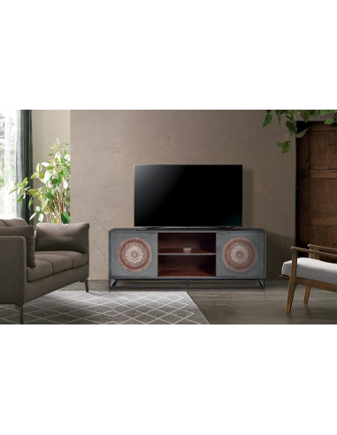 Mueble tv 2 puertas en madera de...