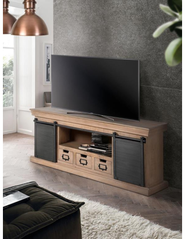 Mueble tv 3 cajones y 2 puertas...