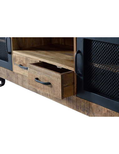 Mueble TV dos puertas y cajones en...