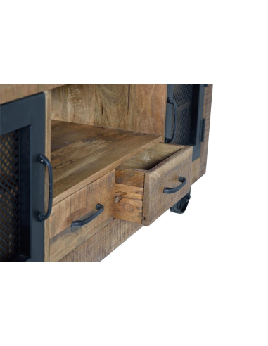 Mueble TV dos puertas y cajones en...