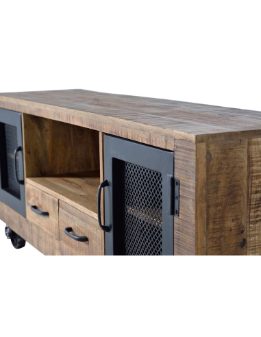 Mueble TV dos puertas y cajones en...