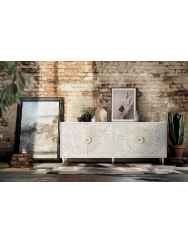 Aparador cuatro puertas en mango