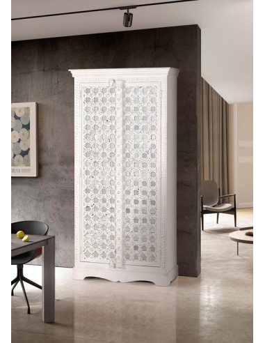 Armario alto dos puertas con cristal...